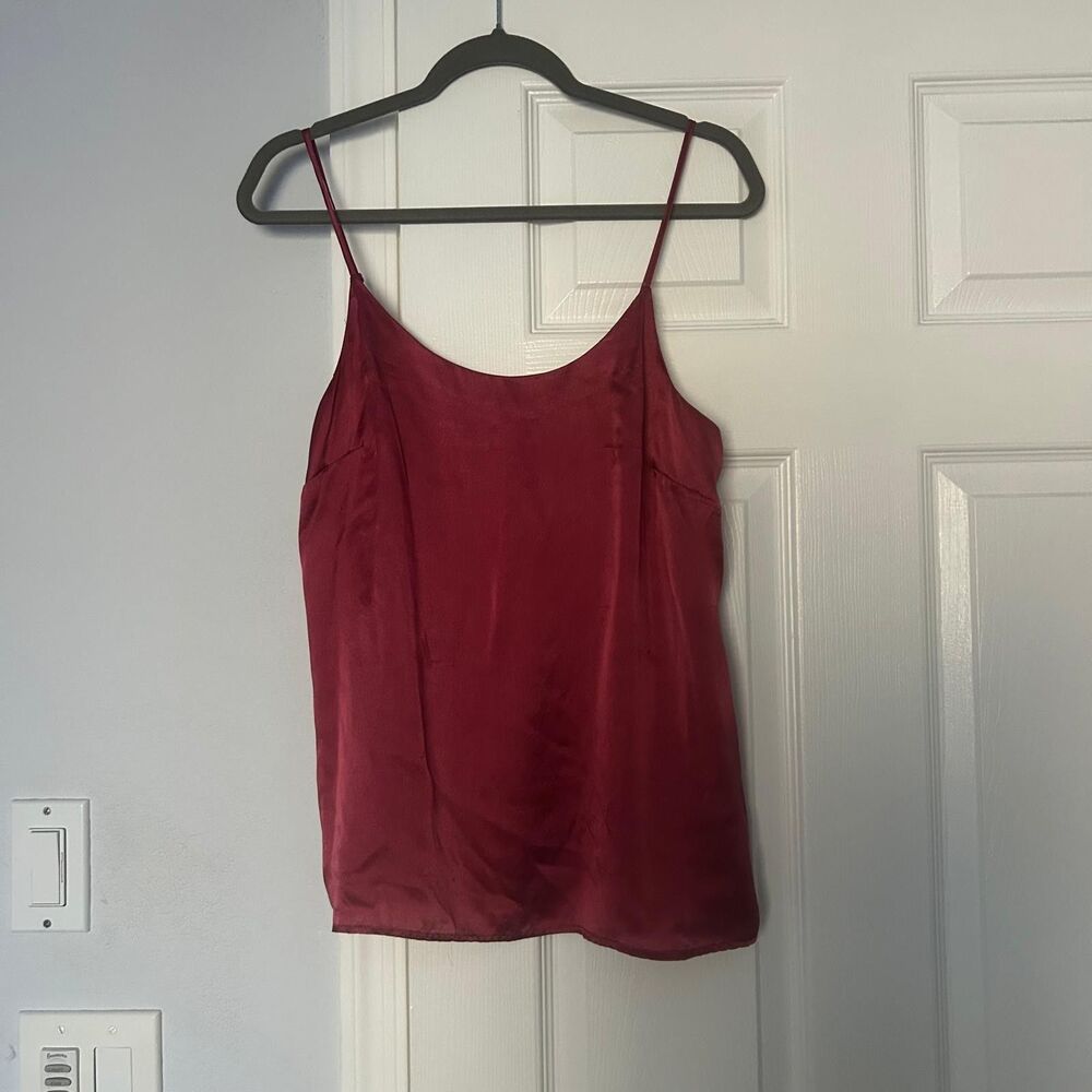 Sundance Sunset Pink Silk Camisole Petunia Color S
